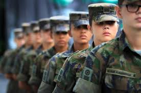 Mais de 15 mil mulheres já se inscreveram para o alistamento militar deste ano, que oferece 1.465 vagas em todo o país (Foto: X)