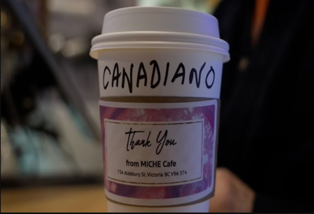 Em meio às tensões comerciais entre Canadá e Estados Unidos, cafeterias canadenses decidiram renomear o tradicional “café americano” para “café canadiano” (Foto: X)