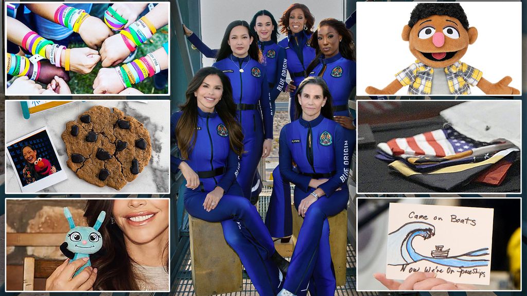 A missão NS-31 da Blue Origin, realizada nesta segunda-feira (14), levou seis mulheres ao espaço em um voo suborbital a bordo da nave New Shepard (Foto: X)