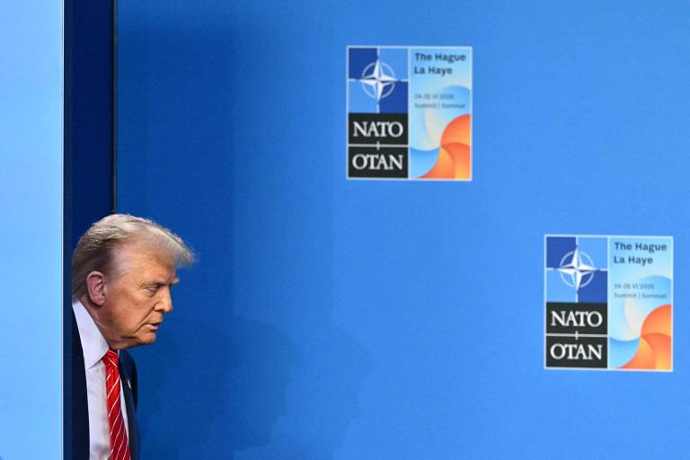 Durante reunião da Otan nesta quarta-feira (25/6), em Haia, o ex-presidente dos Estados Unidos, Donald Trump, fez uma polêmica comparação entre o recente bombardeio a instalações nucleares do Irã e os ataques atômicos lançados pelos EUA sobre Hiroshima e Nagasaki em 1945 (Foto: X)