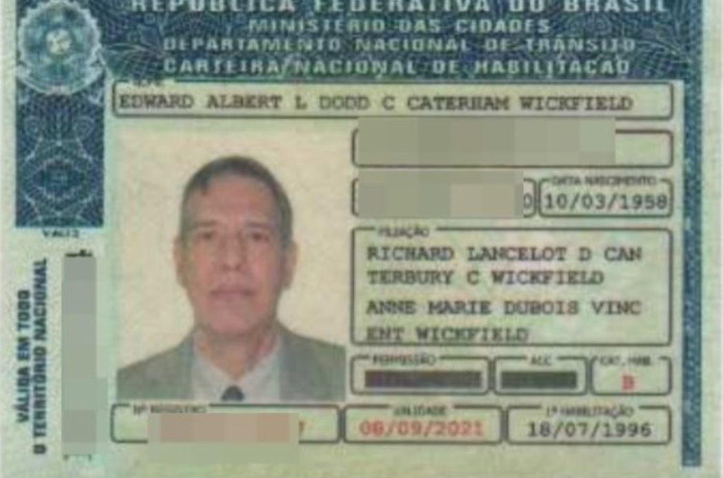 O Tribunal de Justiça de São Paulo (TJSP) voltou a pagar o salário do juiz aposentado José Eduardo Franco dos Reis, que usou por mais de 40 anos a identidade falsa de Edward Albert Lancelot Dodd-Canterbury Caterham Wickfield, fingindo ser descendente de nobres britânicos (Foto: X)
