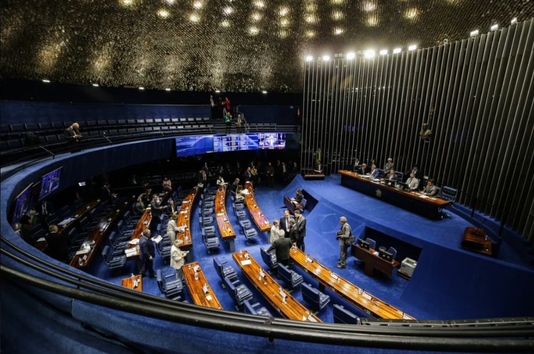 Registraram votos contrários os senadores Carlos Portinho (PL-RJ), Eduardo Girão (Novo-CE), Luis Carlos Heinze (PP-RS) e Jaime Bagattoli (PL-RO) (Foto: X)