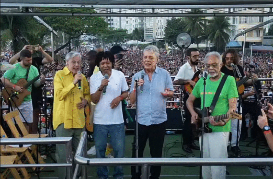 O Rio de Janeiro foi palco neste domingo (21) de uma manifestação que uniu música, política e mobilização popular (Foto: X)