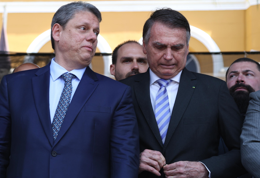 A condenação de Jair Bolsonaro pelo Supremo Tribunal Federal (STF) redesenhou os planos de parte da direita em relação a Tarcísio de Freitas (Foto: X)