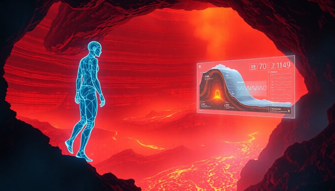 Pesquisadores usaram inteligência artificial para processar milhares de registros sísmicos do Vulcano, um dos mais temidos da ilha, e reconstruíram em três dimensões sua estrutura interna com nível de detalhe inédito (Foto: X)