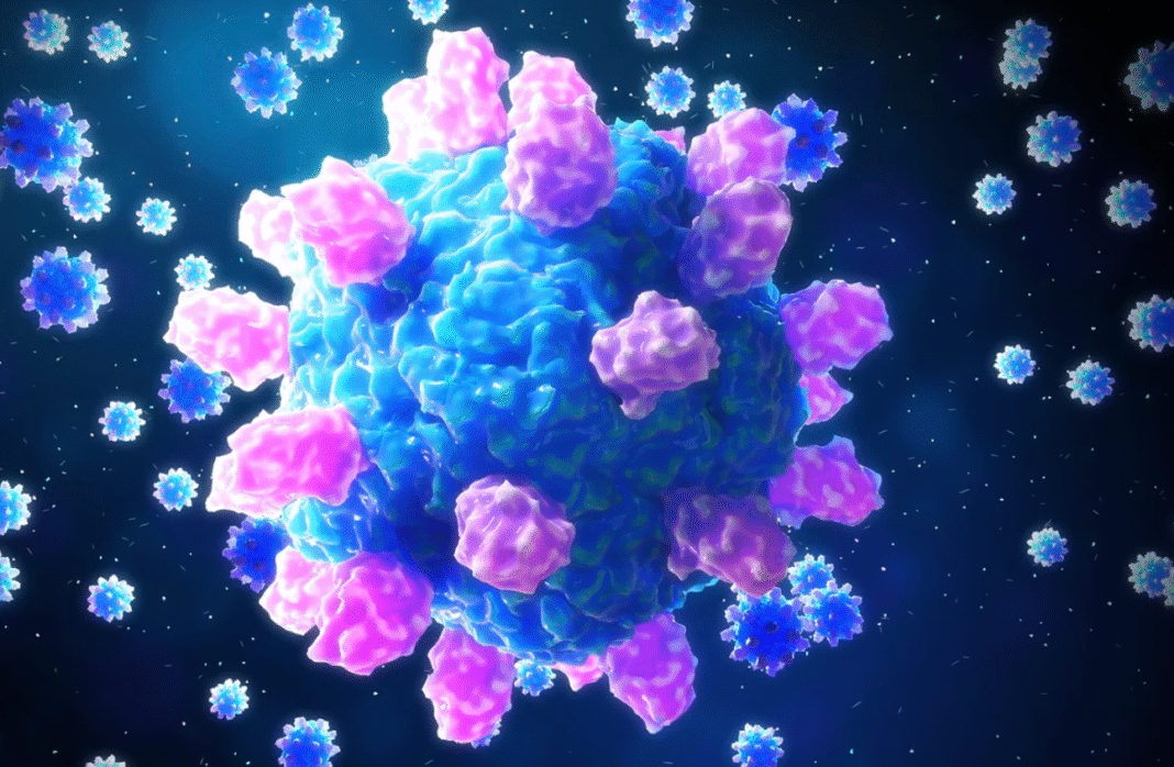 Segundo o estudo, o astrovírus se liga a uma proteína chamada receptor neonatal Fc (FcRn), presente na superfície das células humanas (Foto: X)