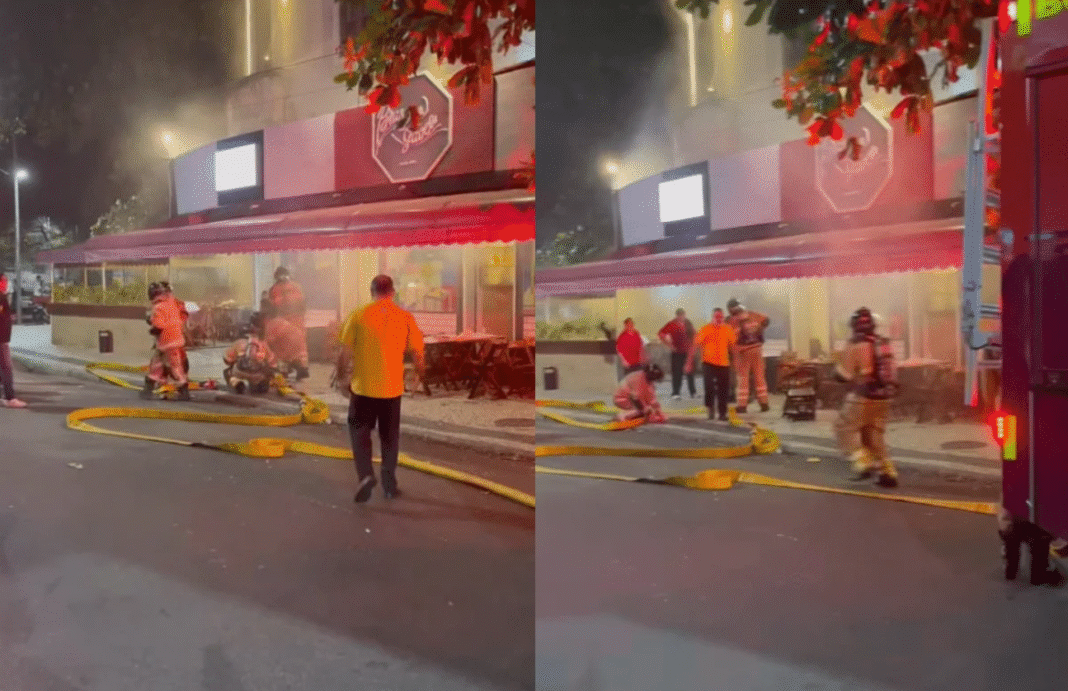 O Braseiro da Gávea, um dos endereços mais conhecidos da gastronomia carioca, foi alvo de um incêndio na noite desta terça-feira (25/11) (Foto; X)