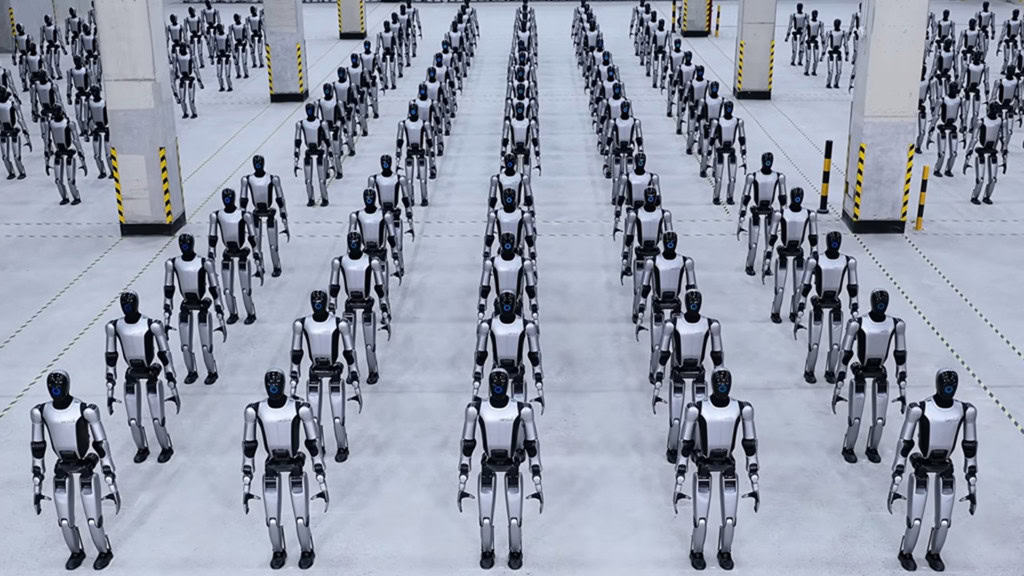 A UBTECH Robotics fechou um contrato de 264 milhões de yuans (cerca de R$ 199 milhões) para fornecer seus robôs humanoides Walker S2 a postos de fronteira na região de Guangxi, fronteira com o Vietnã (Foto: X)