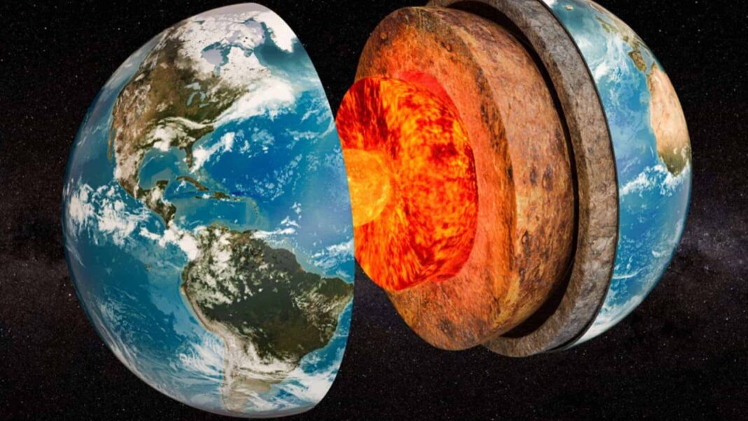 O tempo não avança de maneira uniforme em todo o planeta. Medições cada vez mais precisas mostram que o núcleo da Terra é, em termos físicos, cerca de 2,5 anos mais jovem do que a crosta (Foto: X)