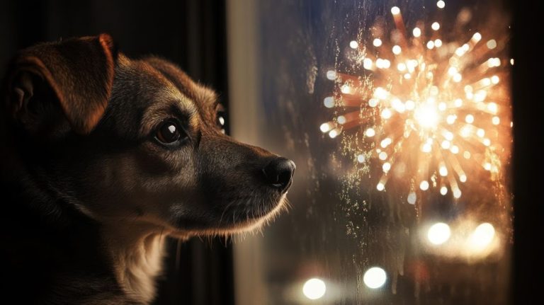 As luzes no céu encantam muita gente nas viradas de ano e grandes celebrações, mas, para cães e gatos, os fogos de artifício costumam significar medo extremo (Foto: X)