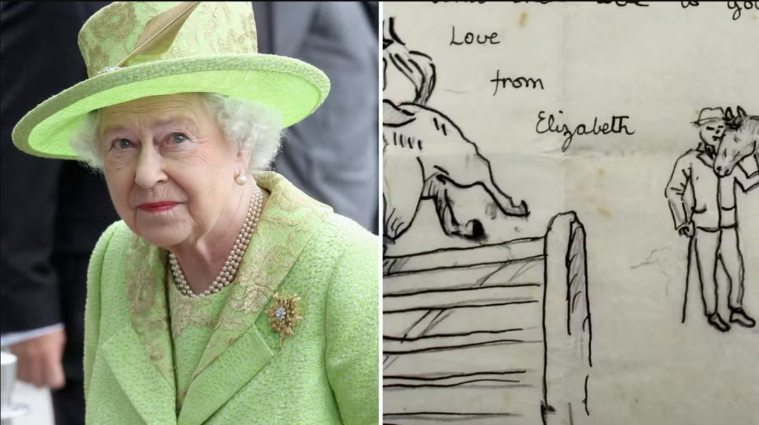 Um simples pedaço de papel escrito por uma menina de 10 anos atravessou décadas para se tornar um dos itens mais disputados em um leilão britânico (Foto: X)