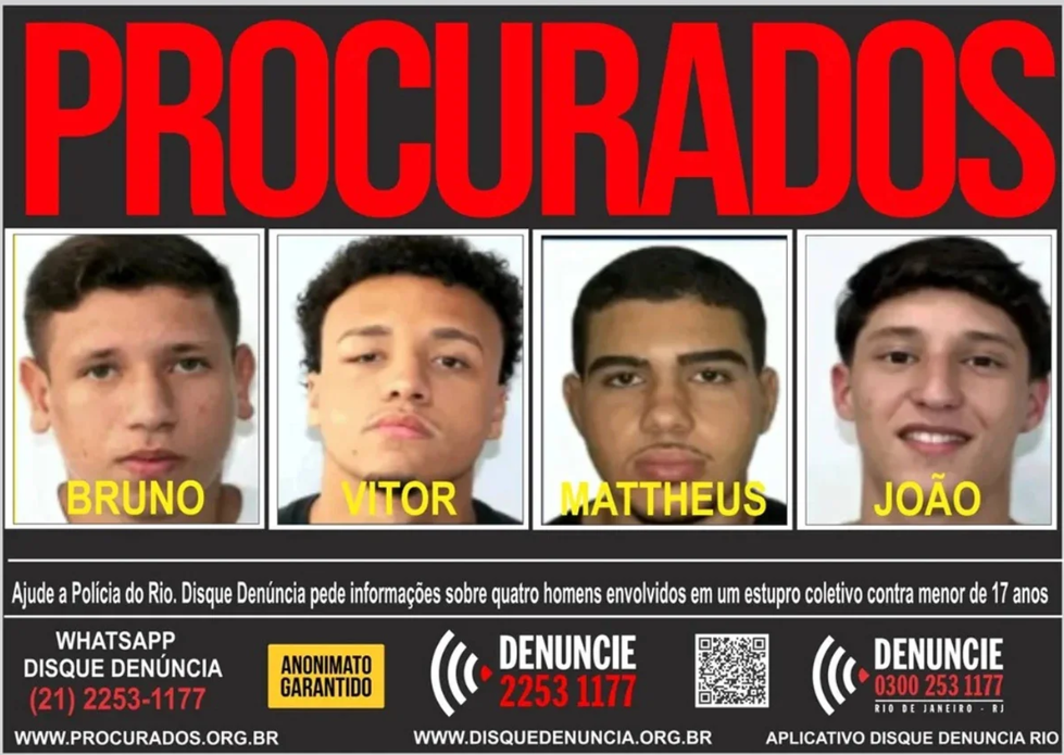 A Justiça do Rio de Janeiro ratificou, nesta terça-feira (10/3), a continuidade da medida de internação para o adolescente apontado como o articulador de um estupro coletivo ocorrido em um apartamento em Copacabana (Foto; X)