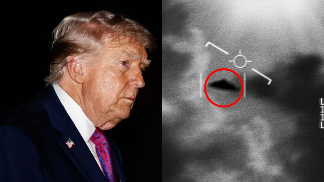 O presidente dos Estados Unidos, Donald Trump, afirmou que pretende divulgar documentos governamentais sobre objetos voadores não identificados (OVNIs), agora mais frequentemente chamados de fenômenos aéreos não identificados (UAPs) (Foto: X)