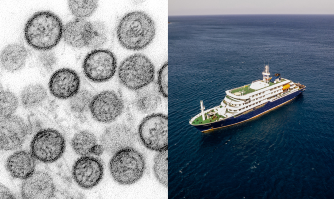 A Organização Mundial da Saúde alertou nesta quinta-feira que novos casos de hantavírus ainda podem surgir após o surto registrado a bordo do navio MV Hondius, cruzeiro que percorre o Oceano Atlântico e já teve três mortes relacionadas à doença (Foto: X)