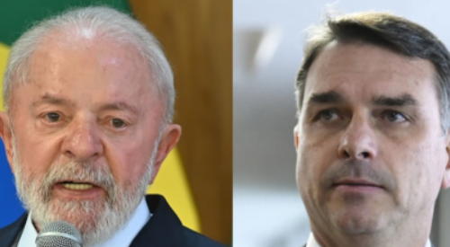 Em comparação com a rodada anterior da pesquisa, realizada em abril, Flávio Bolsonaro apresentou queda de mais de cinco pontos percentuais (Foto: X)