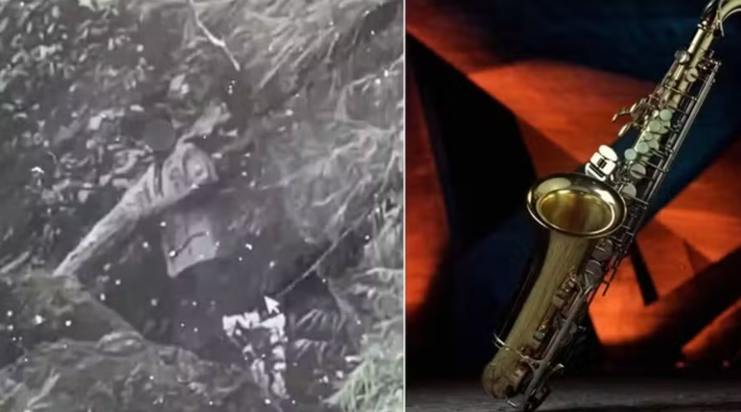 Um australiano desaparecido durante sete dias em uma região de mata fechada foi encontrado vivo após utilizar um saxofone para chamar a atenção das equipes de resgate (Foto: X)