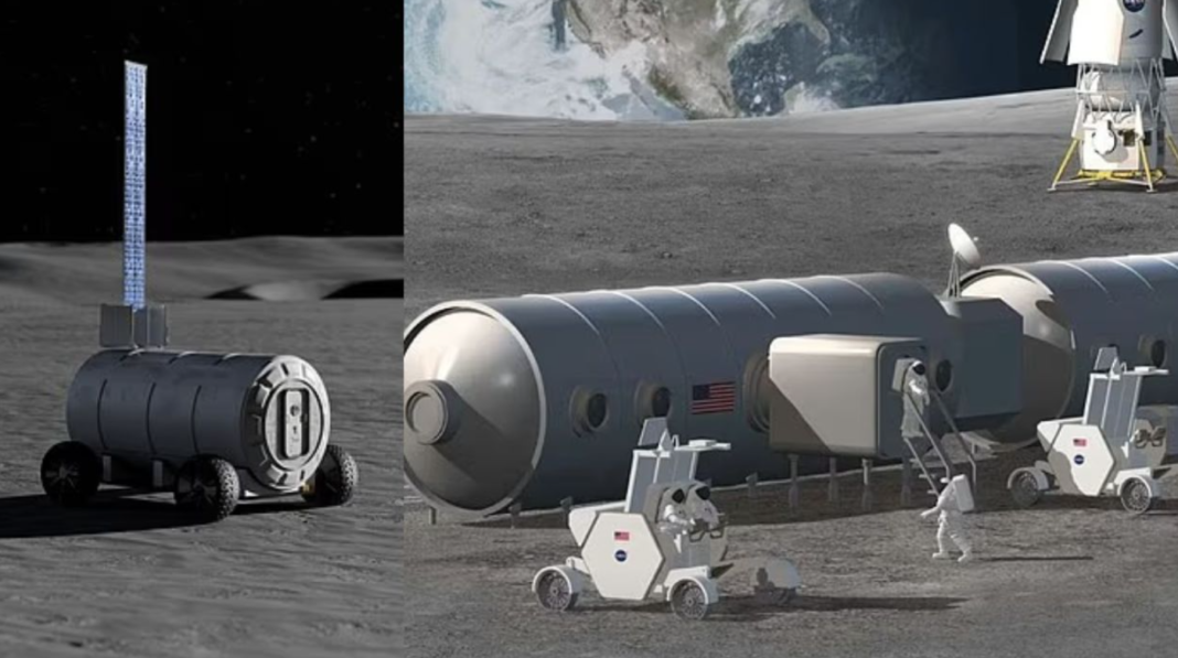 A NASA apresentou novos detalhes de um dos projetos mais ambiciosos da exploração espacial moderna: a criação da primeira base permanente da humanidade na Lua (Foto: X)
