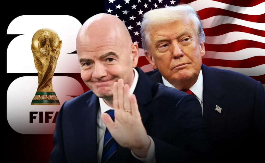 Quando os Estados Unidos conquistaram o direito de sediar a Copa do Mundo de 2026, a imagem natural seria a de um presidente orgulhoso no campo, diante de câmeras do mundo inteiro (Foto: X)