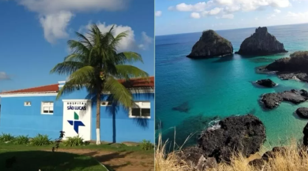 Um parto de emergência mobilizou a equipe de saúde de Fernando de Noronha no último domingo (26) (Foto: X)
