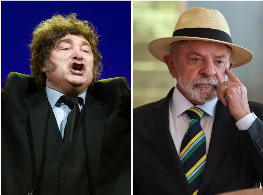 O presidente Luiz Inácio Lula da Silva (PT) comentou pela primeira vez, nesta quarta-feira (29), as declarações feitas pelo presidente da Argentina, Javier Milei, durante um evento político realizado no último fim de semana (Foto: X)